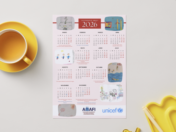 Calendario Solidario AMAFI 2026 - Comunidad de Madrid (PDF descargable)