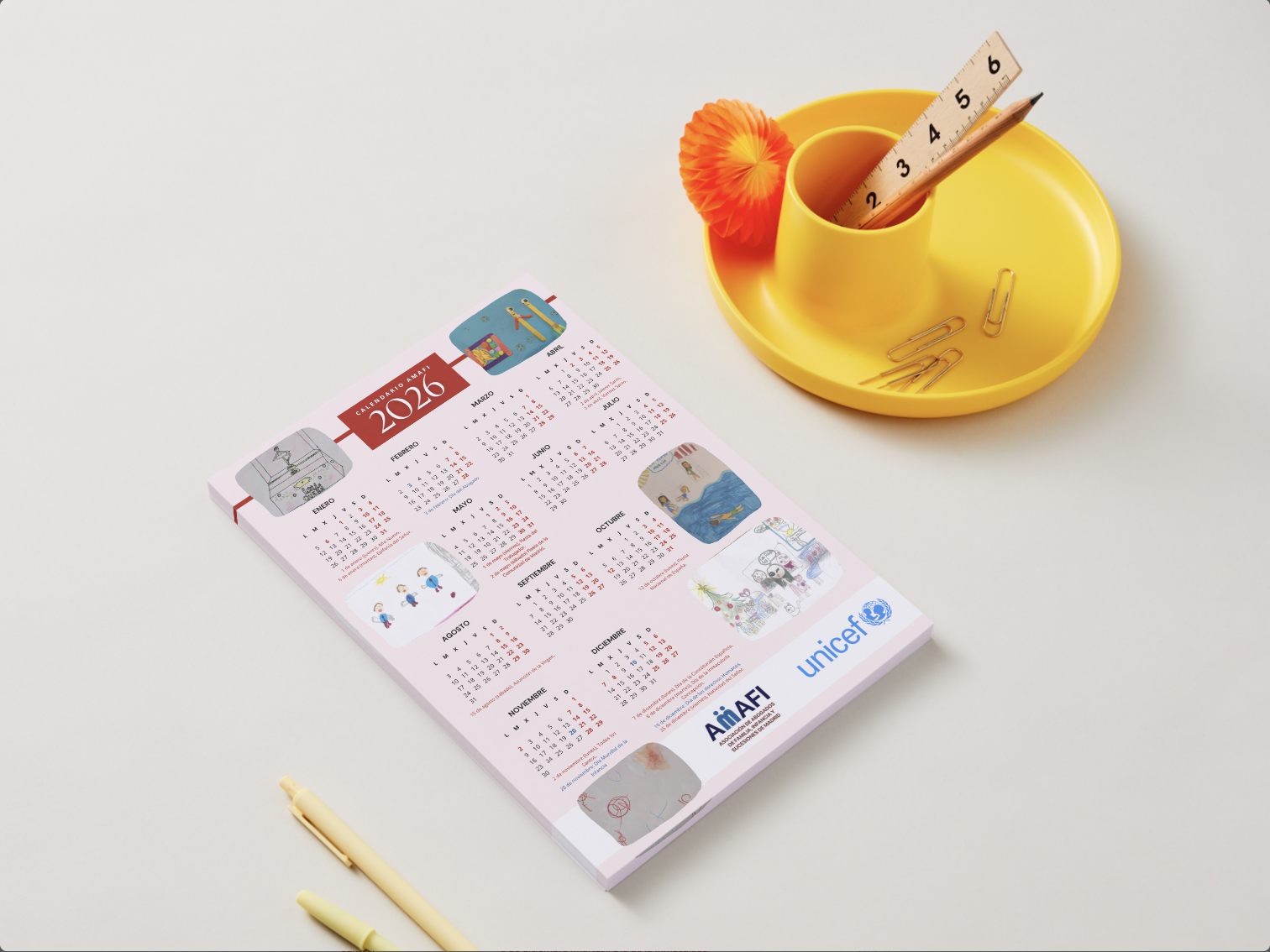 Calendario Solidario AMAFI 2026 - Comunidad de Madrid (PDF descargable) - Imagen 2