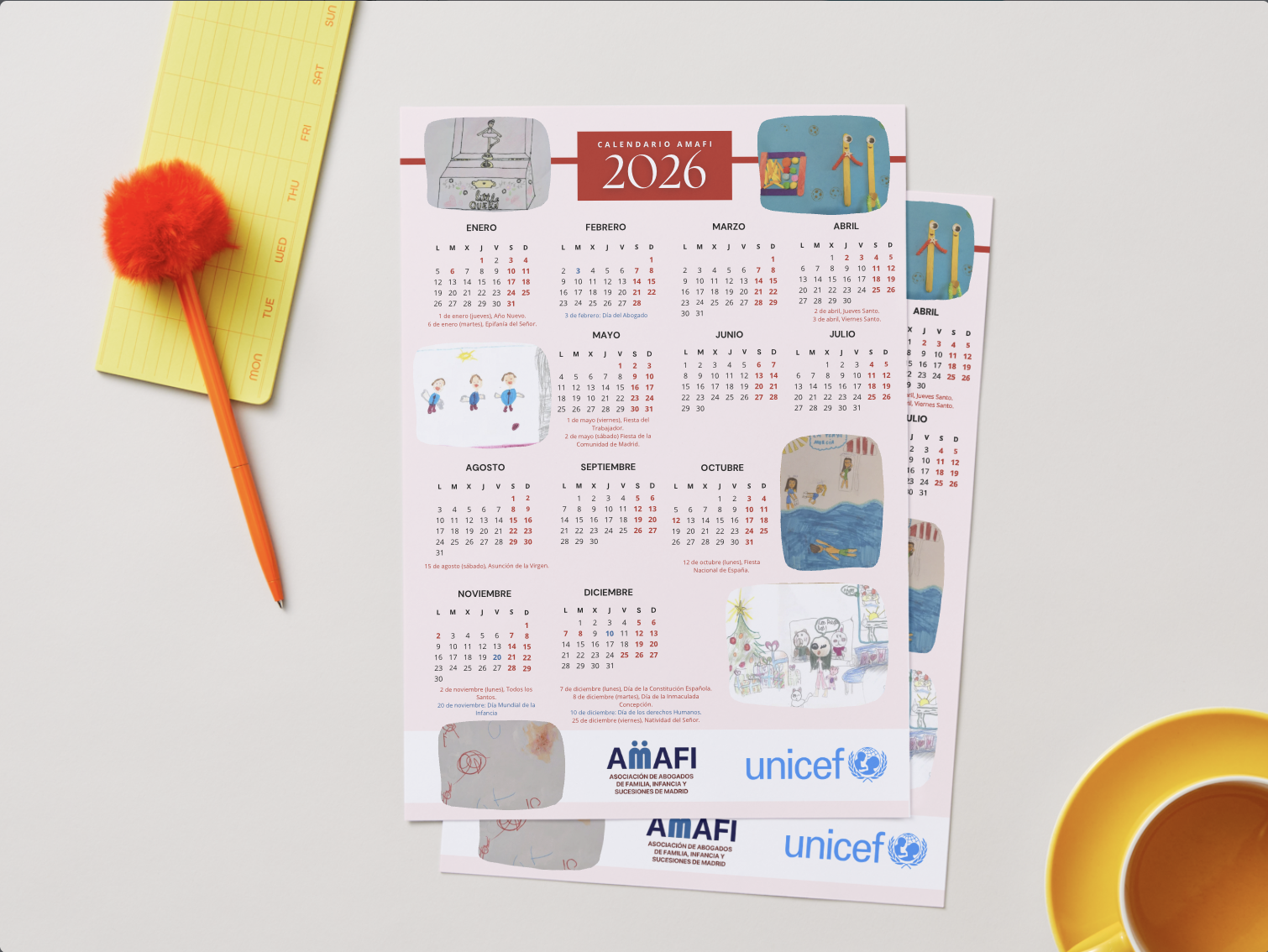 Calendario Solidario AMAFI 2026 - Comunidad de Madrid (PDF descargable) - Imagen 3