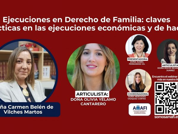 Seminario: Ejecuciones en Derecho de Familia: claves prácticas en las ejecuciones económicas y de hacer