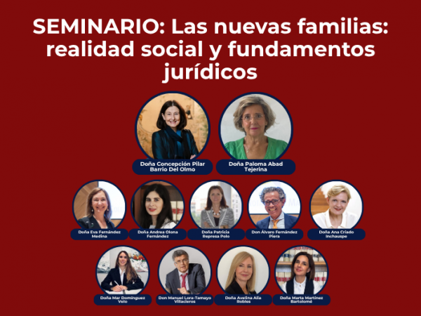 Seminario: Las nuevas familias: realidad social y fundamentos jurídicos
